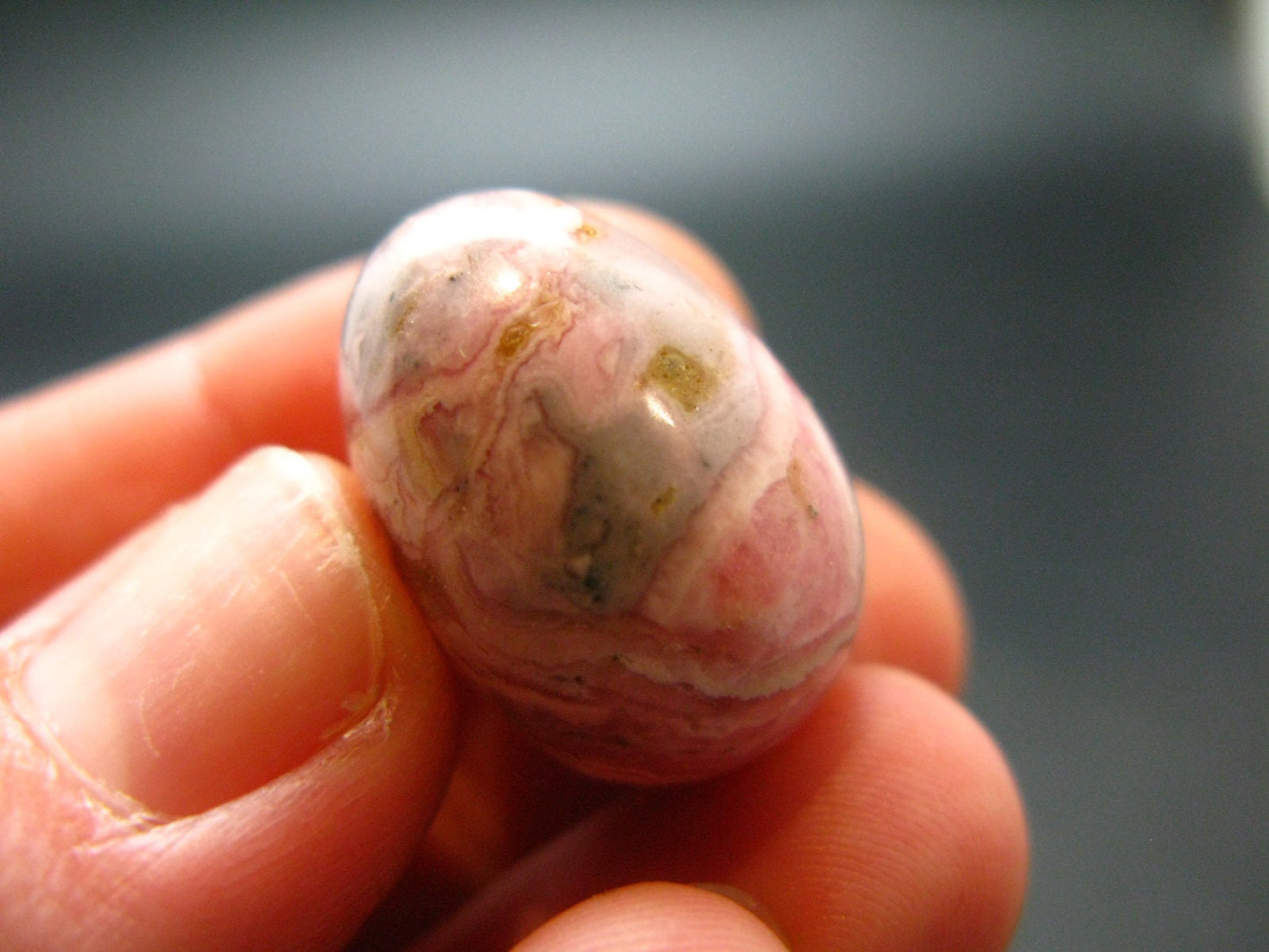 Rhodochrosite Egg from Argentina - 0.8" - 9.32 Grams