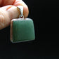 Natural Green Aventurine Silver Plated Pendant From Brazil - 8.98 Grams
