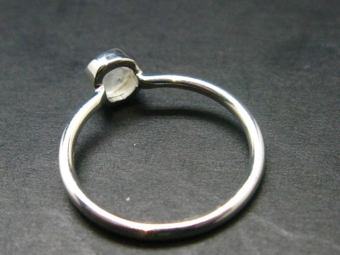 Phenakite Phenacite Crystal Silver Ring From Nigeria - Size 8 - 1.82 Grams