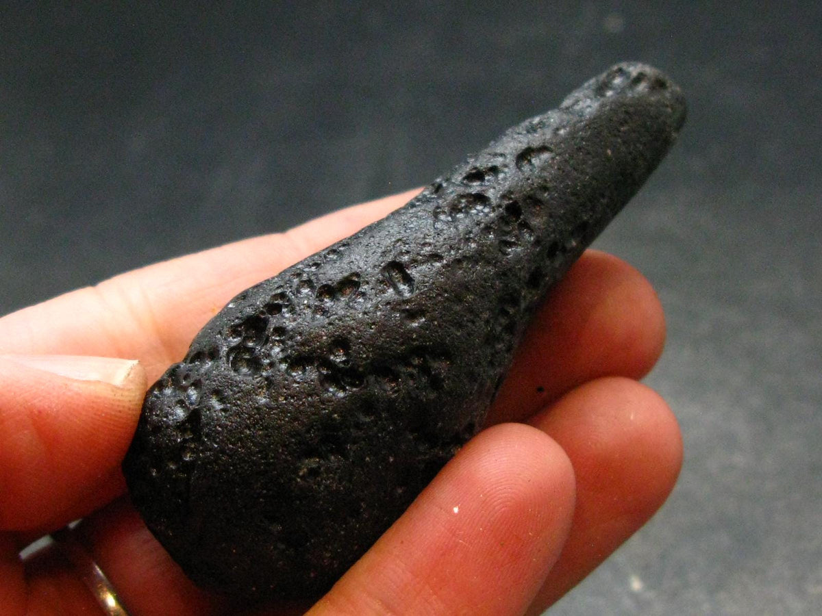 Rare Large Black Tibetan Tektite Raw Piece from Tibet - 2.5" - 34.46 Grams