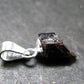 Rare Painite Crystal Silver Pendant From Myanmar - 0.6" - 2.25 Carats