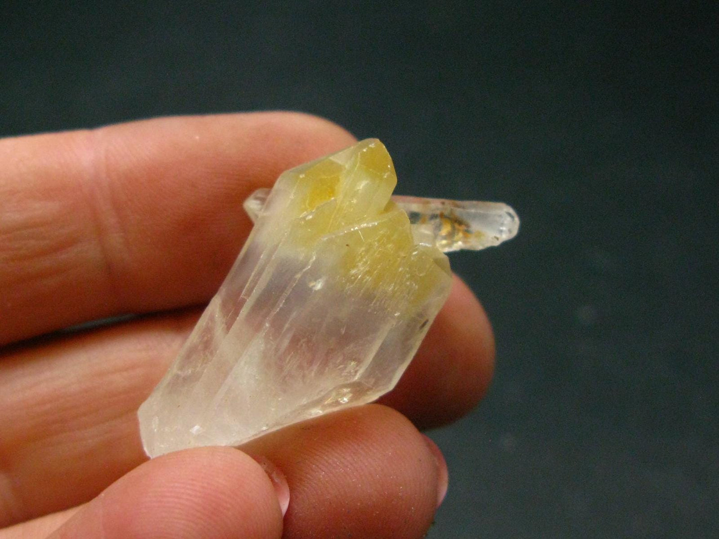 Rare Mango Quartz w/ Hallyosite Crystal From Colombia - 1.1" - 6.10 Grams
