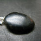Very Rare Sterling Silver Nuumite Nuummite Pendant From Greenland - 1.2" - 3.79 Grams