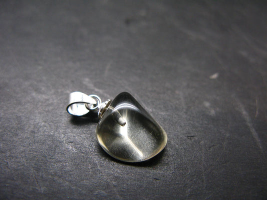 Bytownite Golden Labradorite Silver Pendant From Mexico - 0.6"