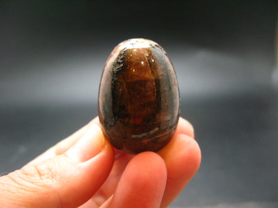 Chiastolite Variety of Andalusite Egg from China - 1.3"