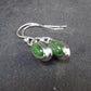 Tsavorite Gem Green Garnet Sterling Silver Earrings from Tanzania - 2.06 Grams
