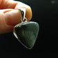 Nice Polished Seraphinite Clinochlore Stalactite Silver Plated Pendant From Russia - 1.2" - 5.08 Grams