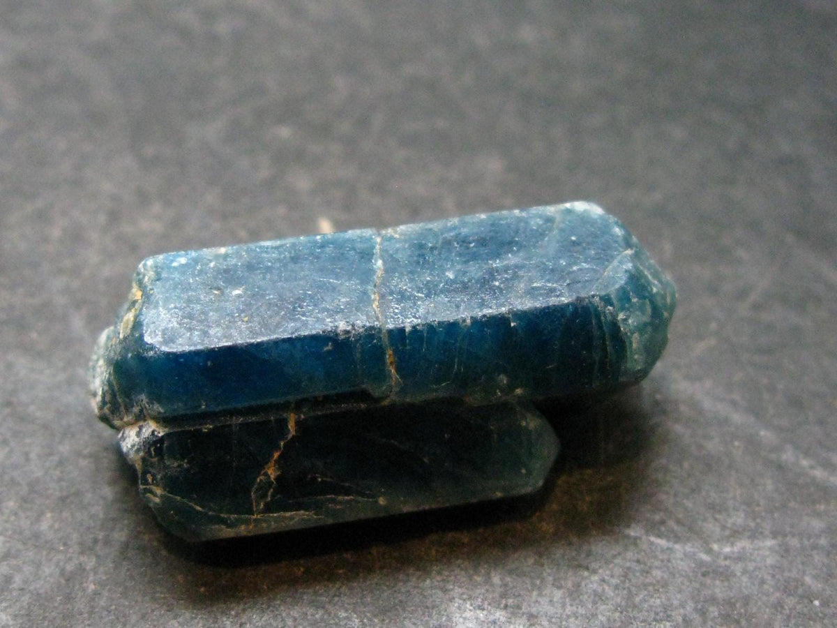 Large Neon Blue Apatite Crystal From Brazil - 1.3" - 12.33 Grams
