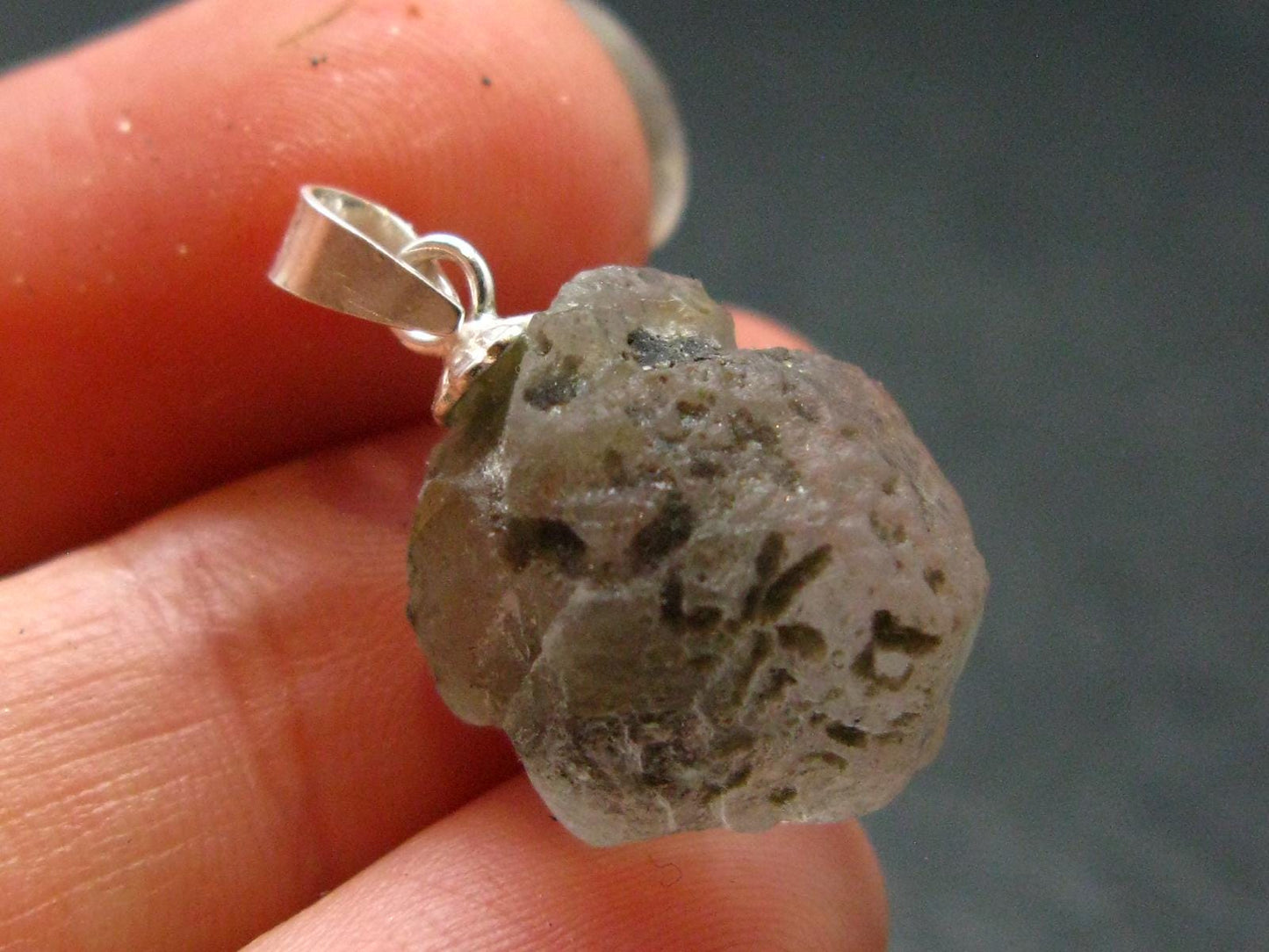 Phenakite Phenacite Crystal Silver Pendant From Russia - 0.8" - 2.81 Grams