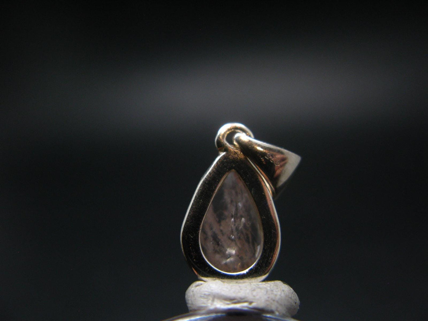 Pink Beryl!! Amazing Natural Facetted Morganite Silver Pendant From Brazil - 0.8" - 3.03 Grams