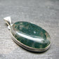Moss Agate Silver Pendant From Russia - 8.13 Grams - 1.6"