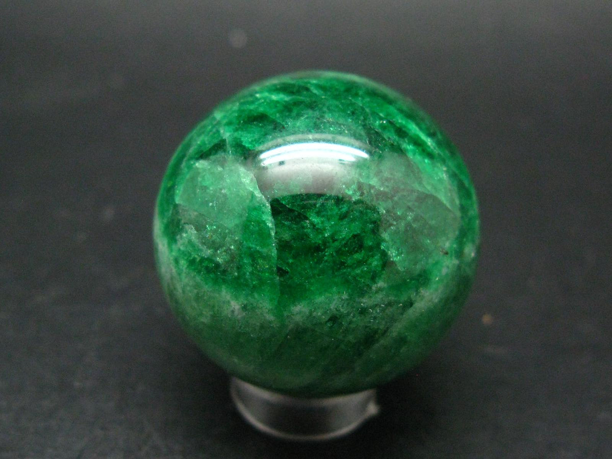 Gem Tsavorite Garnet Sphere Ball From Tanzania - 62.29 Grams - 1.3"