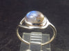 Natural Oval Shaped Glow From Inside Moonstone 925 Silver Ring - Size 6.5 - 2.3 Grams