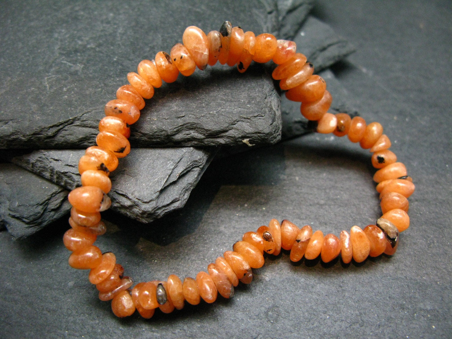 Lithiophilite Genuine Bracelet ~ 7 Inches ~ 8mm Tumbled Beads