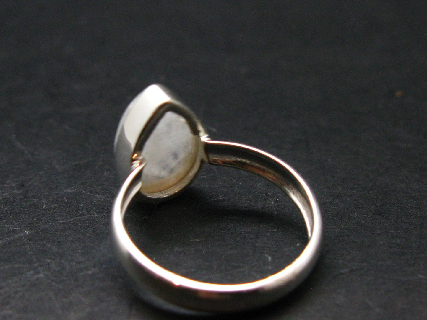 Natrolite Silver Ring From Russia - 2.33 Grams - Size 6