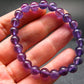 AAA Grade Amethyst Gem Genuine Bracelet ~ 7 Inches ~ 8mm Round Beads