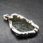 Moldavite Tektite Silver Dragon Pendant from Czech Republic - 1.7" - 6.29 Grams