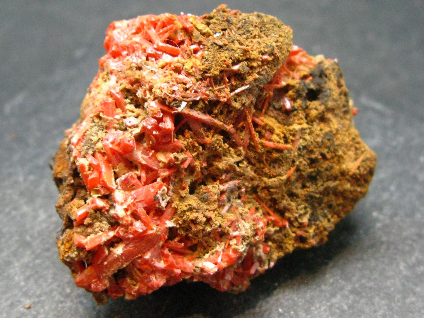 Rare Orange Crocoite Cluster From Australia - 1.6"- 34.21 Grams