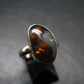 Fire Agate Ring From Mexico - Size 6 - 3.85 Grams