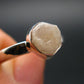 Very Rare White Cryolite 925 Silver Ring from Greenland - Size 7 - 1.90 Grams