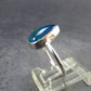 Rare Black Opal Sterling Silver Ring from Australia - Size 5.5 - 1.97 Grams