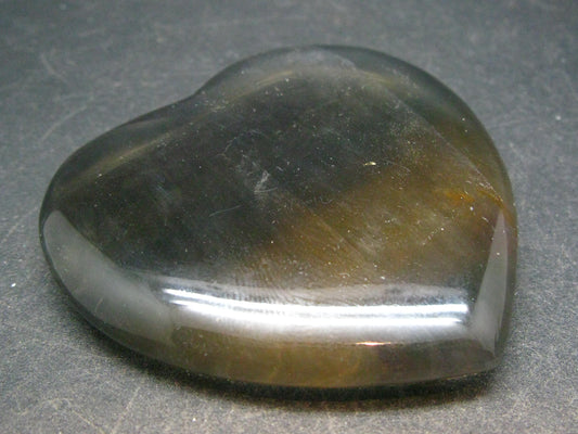 Large Tumbled Natural Fluorite Heart from China - 2.0" - 48.7 Grams