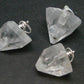 Lot of 3 Clear Apophylite Apophyllite Crystal Pendants From India