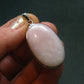 Pink Opal Sterling Silver Pendant From Peru - 1.6"