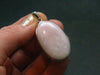 Pink Opal Sterling Silver Pendant From Peru - 1.6"