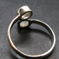 Gray Herderite Silver Ring from Africa - Size 9 - 2.43 Grams