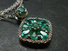 Emerald Silver Pendant W/Chain From Colombia - 4.16 Grams Total