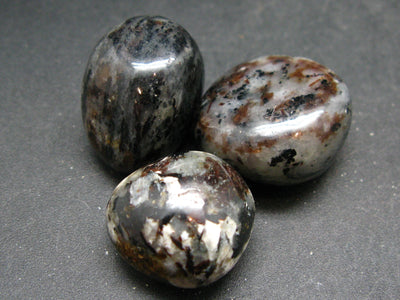 Lot of 3 Astrophylite Astrophyllite tumbled stones from Russia