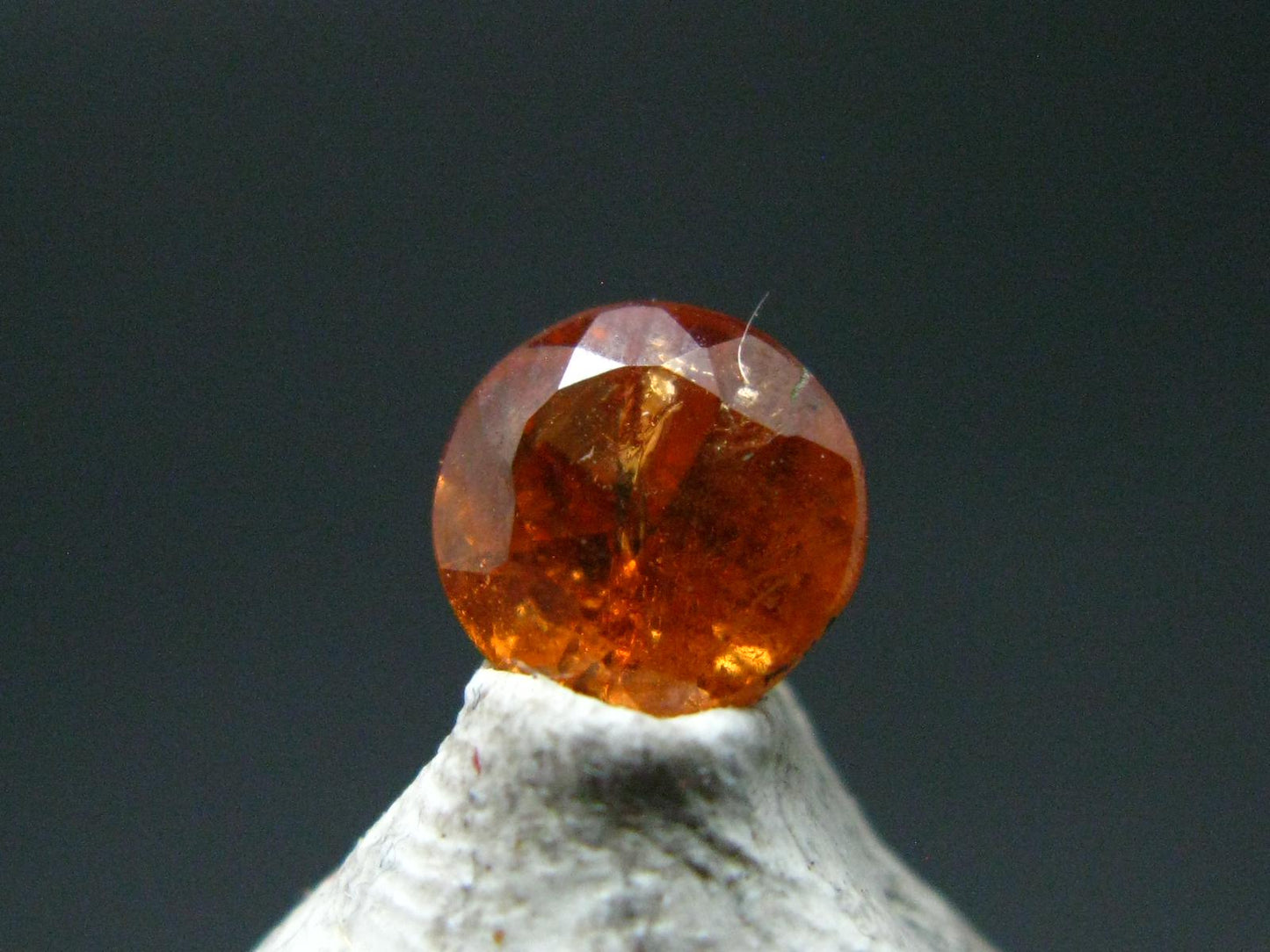 Hessonite Garnet Gem Cut Stone From Sri Lanka - 0.81 Carats