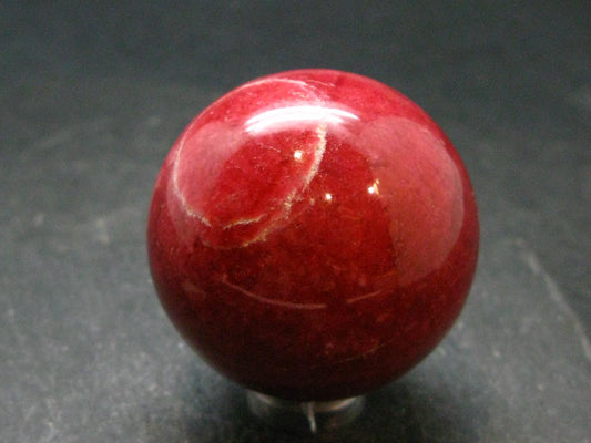 Rare Red Thulite Sphere Ball From Norway - 1.6" - 112.85 Grams