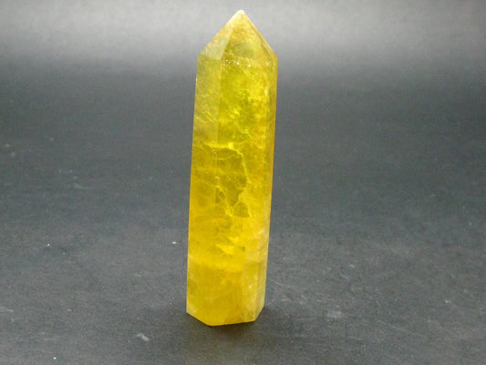 Yellow Fluorite Obelisk From China - 3.3"