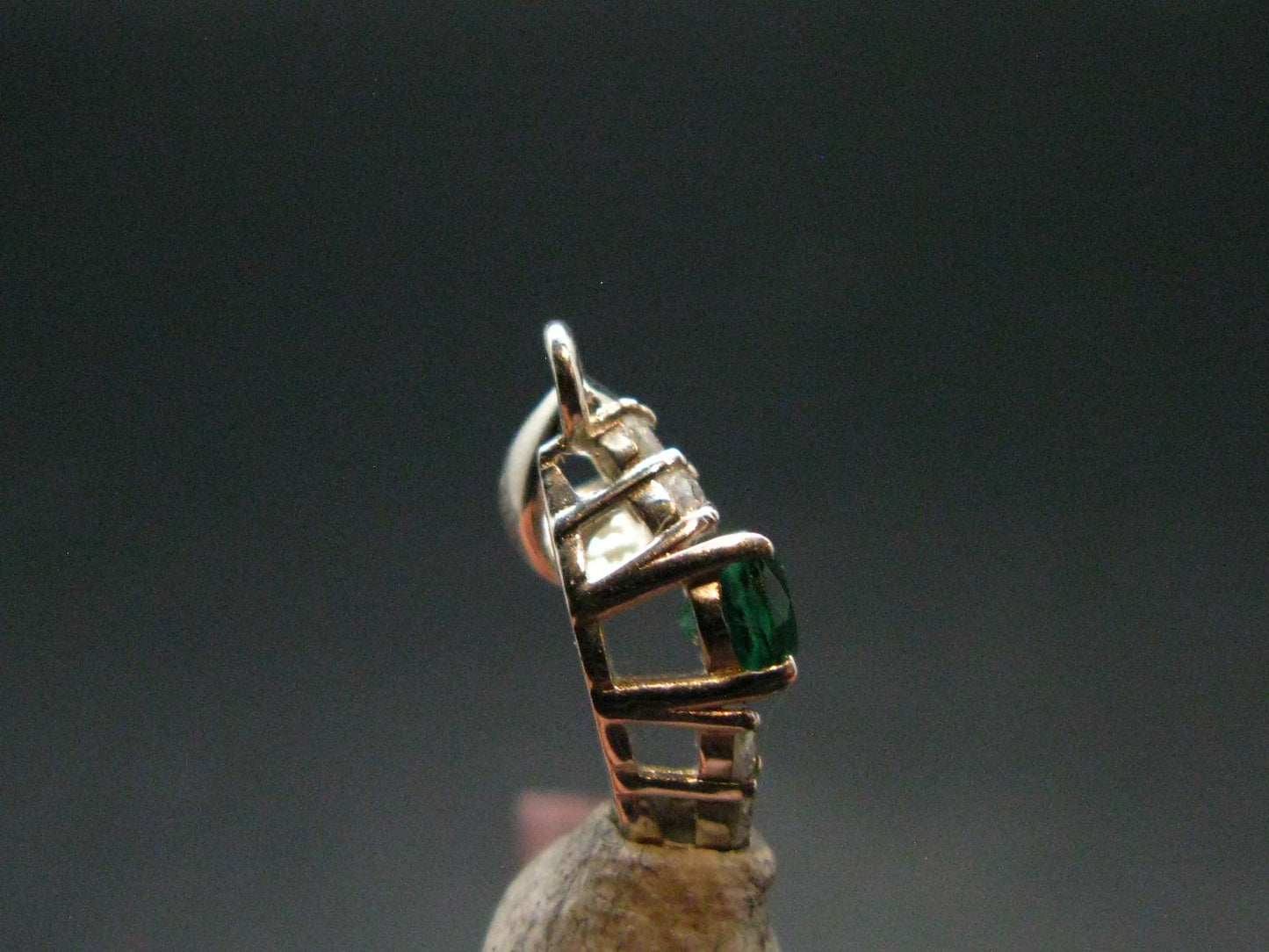 Emerald Silver Pendant From Colombia - 0.49 Grams