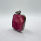 Cobalto Calcite Pendant Pink Gemstone Silver Necklace Natural Crystal Jewelry Healing Stone Gift