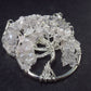 Set of 3 Natural Rose Quartz Tree of Life Pendants