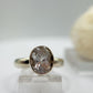 Natural Phenakite (Phenacite) Oval Faceted Ring in Sterling Silver - Size 7