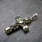 Moldavite Tektite Silver Pendant from Czech Republic - 1.3" - 2.40 Grams