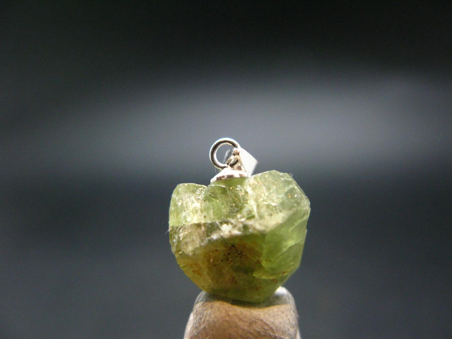 Rare Sharp Flashy Gemmy Demantoid Garnet Pendant from Madagascar - 0.7" - 2.54 Grams