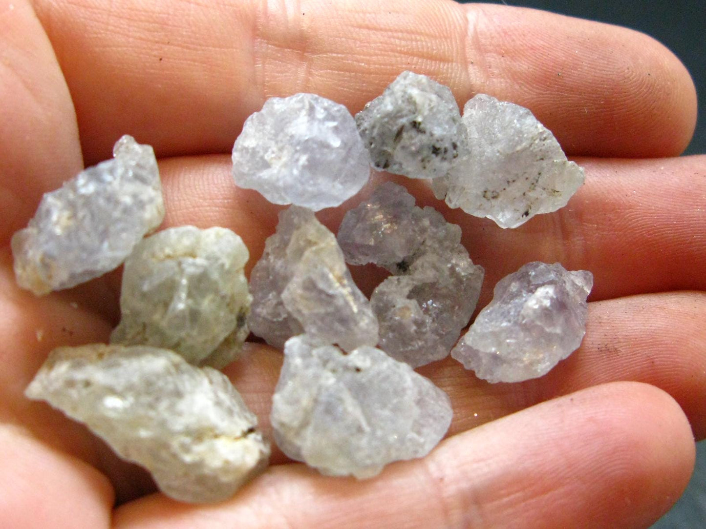 Lot of 10 Gray Herderite Crystals from Africa - 65.0 Carats