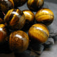 Tiger Eye Genuine Bracelet ~ 7.5 Inches ~ 20mm Round Beads