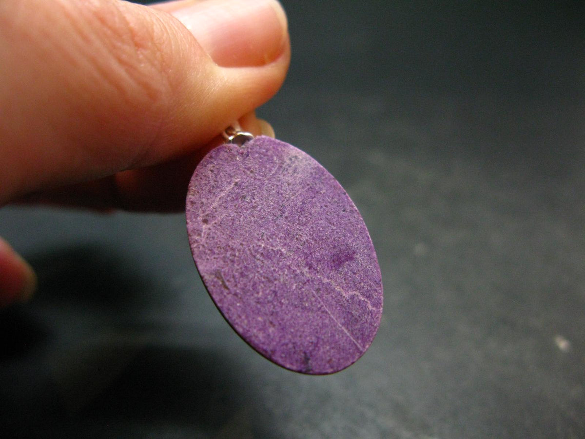 Rare Silver Stichtite Pendant from Australia - 1.3"