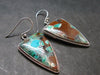 Chrysocola Silver Earrings From Arizona, USA - 1.9" - 13.88 Grams