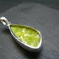 Unique Lizardite Serpentine Silver Pendant from Norway - 1.7"