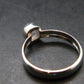 Gray Herderite Silver Ring from Africa - Size 7 - 1.84 Grams