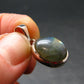 Labradorite Pendant In 925 Sterling Silver From Madagascar - 0.9'' - 2.91 Grams
