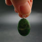 Tsavorite Gem Green Garnet Sterling Silver Pendant From Tanzania - 1.1" - 5.11 Grams