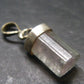 Rare Gem Watermelon Gem Tourmaline Crystal Silver Pendant From Brazil - 1.0"